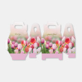 エレガントチューリカラフルップ花模様結婚式の引き出物ボックス フェイバーボックス (折り畳みなし)