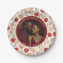 エレガントチューリッププレート結婚のゲスト向け