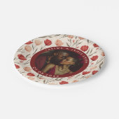 エレガントチューリッププレート結婚のゲスト向け ペーパープレート (アングル)