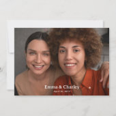 エレガントチューリップヴィンテージフローラ庭園の結婚式写真 招待状 (正面)