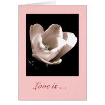 エレガントチューリップ愛は…..' あいさつ空白のカード