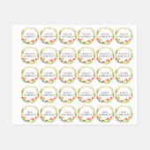 エレガントチューリ素朴ップ春の花名の追加 ラベル (シート)