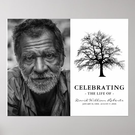 エレガントツリー | 追悼写真 ポスター (正面)