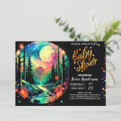 エレガントティンバーランドお洒落アドベンチャーベビーシャワー 招待状 (スタンド正面)