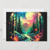 エレガントティンバーランドお洒落アドベンチャーベビーシャワー 招待状 (裏面)