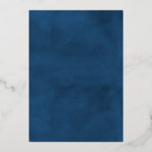 エレガントティーポットブライダルシャワーティーパーティー実在 箔招待状 (裏面)