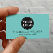 エレガントティール（緑がかった色）アクアミニマルカスタムリスト 名刺