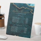 エレガントティール(緑がかった色)アゲートジオードマーブルサービス価格 台座サイン (インサイチュ)