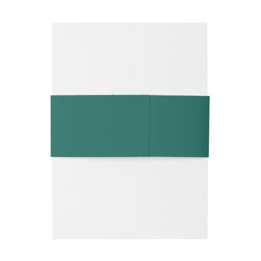 エレガントティール（緑がかった色）グモダンロ結婚ン 招待状ベリーバンド (裏面例)