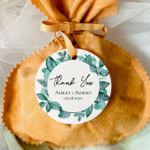 エレガントティール（緑がかった色）グリーンリー水モダン色結婚の フェイバータグ