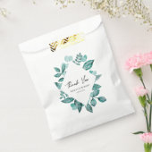 エレガントティール（緑がかった色）グリーンリー水結婚色 フェイバーバッグ (封をした状態)