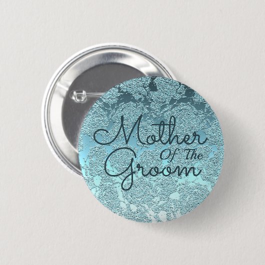 エレガントティール(緑がかった色)グ結婚リーンの母親 缶バッジ (正面&裏面)