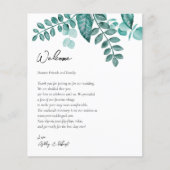 エレガントティール(緑がかった色)グ結婚レリー歓迎バッグ (正面)