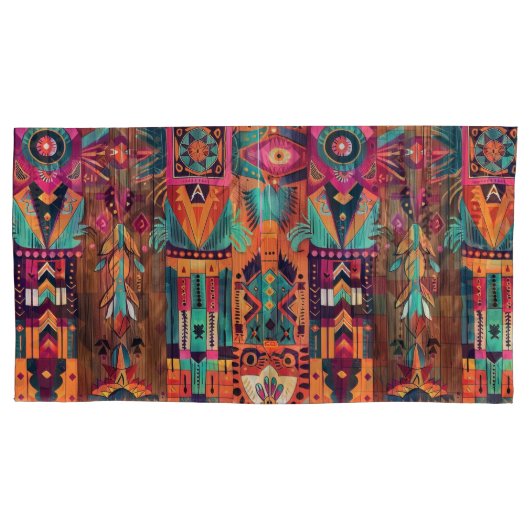 エレガントティール(緑がかった色)「サンエンパイアの遺産」ピロ王 枕カバー (正面)