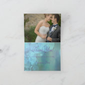 エレガントティール（緑がかった色）バブル サンキューカード (内部)