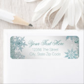 エレガントティール(緑がかった色)ブルースノーフレーク ラベル (インサイチュ)