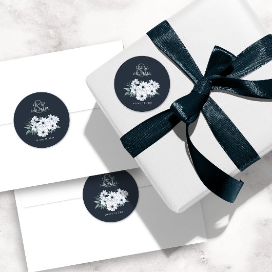 エレガントティール(緑がかった色)ミントフローラ ラウンドシール