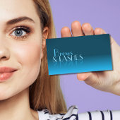 エレガントティール（緑がかった色）勾配鏡フォントクラシックスタイリッシュ 名刺