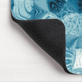 エレガントティール(緑がかった色)抽象芸術幾何形状アートワーク | マウスパッド (コーナー)