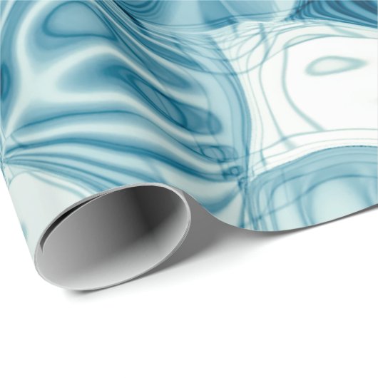 エレガントティール（緑がかった色）抽象芸術幾何形状アートワーク | ラッピングペーパー (ロールコーナー)