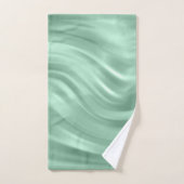 エレガントティール（緑がかった色）旋回パターンシックスタイリッシュ バスタオルセット (ハンドタオル)