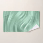エレガントティール（緑がかった色）旋回パターンシックスタイリッシュ バスタオルセット (ハンドタオル)