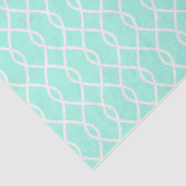 エレガントティール（緑がかった色）波パターンティッシュペーパー 薄葉紙 (詳細)