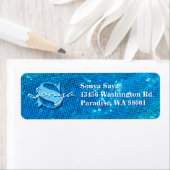 エレガントティール（緑がかった色）生地 ラベル (インサイチュ)