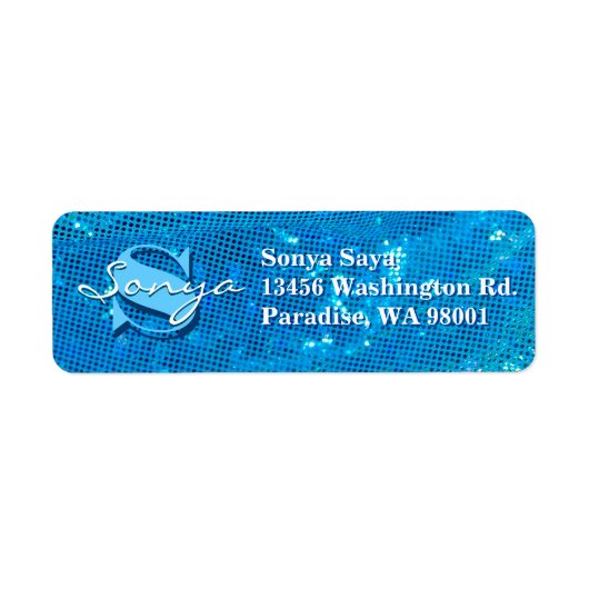 エレガントティール（緑がかった色）生地 ラベル (正面)