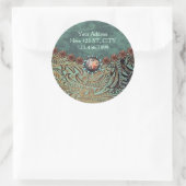 エレガントティール(緑がかった色)西の国の工具革 ラウンドシール (バッグ)