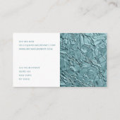 エレガントティール（緑がかった色）財務コンサルタント 名刺 (裏面)