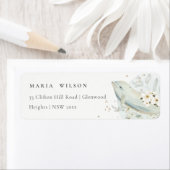 エレガントティール(緑がかった色)金ゴールド水中フローラ魚アドレス ラベル (インサイチュ)