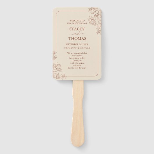 エレガントテラお洒落コタ結婚のファン ハンドファン (正面)