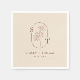 エレガントテラお洒落結婚コタ スタンダードカクテルナプキン