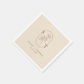 エレガントテラお洒落結婚コタ スタンダードカクテルナプキン (角)