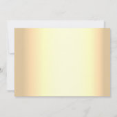 エレガントテラコタ金ゴールド結婚ズ セーブザデート (裏面)