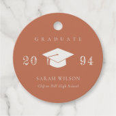 エレガントテラコッタラストミニマルシンプル卒業 フェイバータグ (正面)