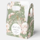 エレガントテラコッタ植物性フローラ庭園の結婚式 フェイバーボックス (オープン)