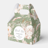 エレガントテラコッタ植物性フローラ庭園の結婚式 フェイバーボックス (正面サイド)