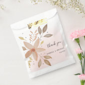 エレガントテラコッタ水彩フローラハンド絵を描 フェイバーバッグ (封をした状態)