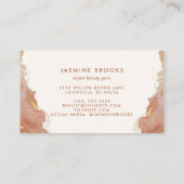 エレガントテラコッタ金ゴールド水彩 名刺 (裏面)