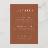 エレガントテラシンプルコトフォーマル結婚詳細 エンクロージャーカード (正面)