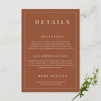 エレガントテラシンプルコトフォーマル結婚詳細 エンクロージャーカード