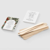 エレガントテラ素朴コッタ花模様結婚式 プログラム ハンドファン (組立なし)