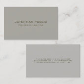 エレガントテンプレートシンプルトレンディーミニマルモダンリスト 名刺 (正面/裏面)