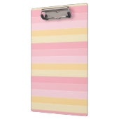 エレガントテンプレートパステルカラーピンクバニラ クリップボード (左)