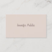 エレガントテンプレートプロフェッショナルの手書き 名刺 (正面)