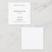 エレガントテンプレートモダンプロフェッショナル スクエア名刺 (正面/裏面)