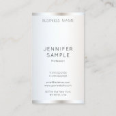 エレガントテンプレートモダン垂直プロフェッショナル 名刺 (裏面)