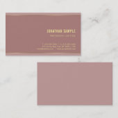 エレガントテンプレートモダン金ゴールド名文字ラグジュアリー 名刺 (正面/裏面)